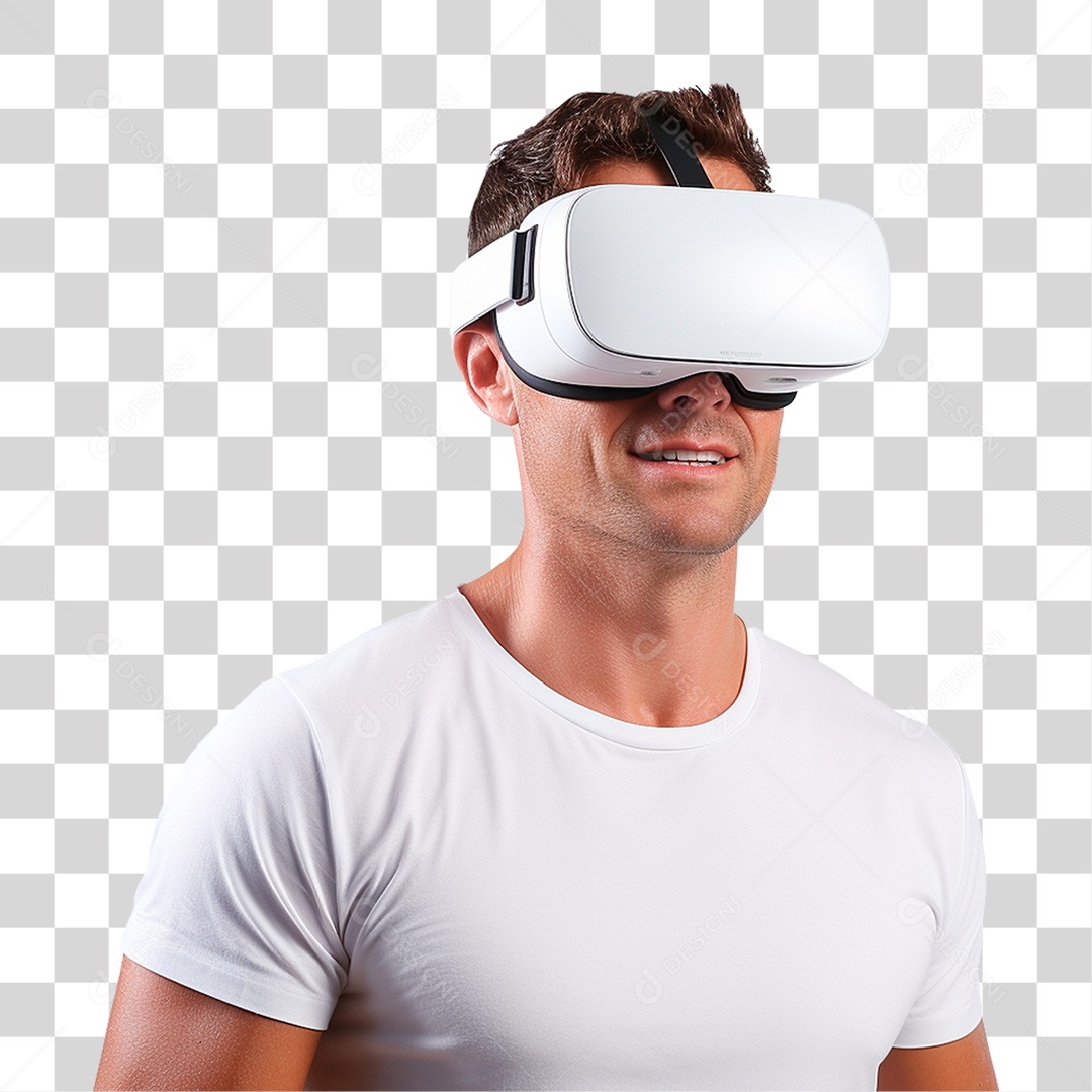 Homem Usando Óculos Vr PNG Transparente