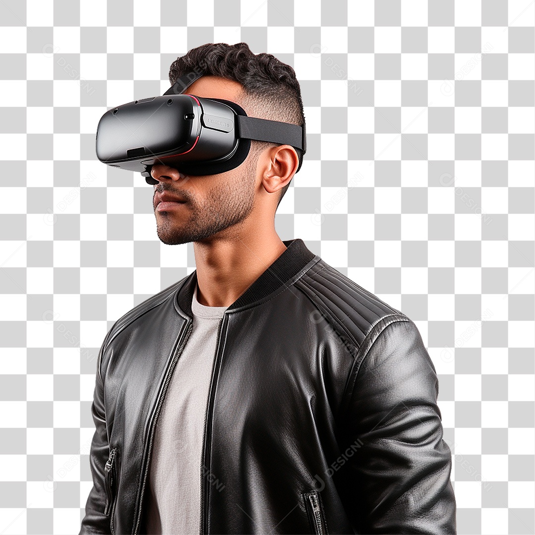 Homem Usando Óculos Vr PNG Transparente
