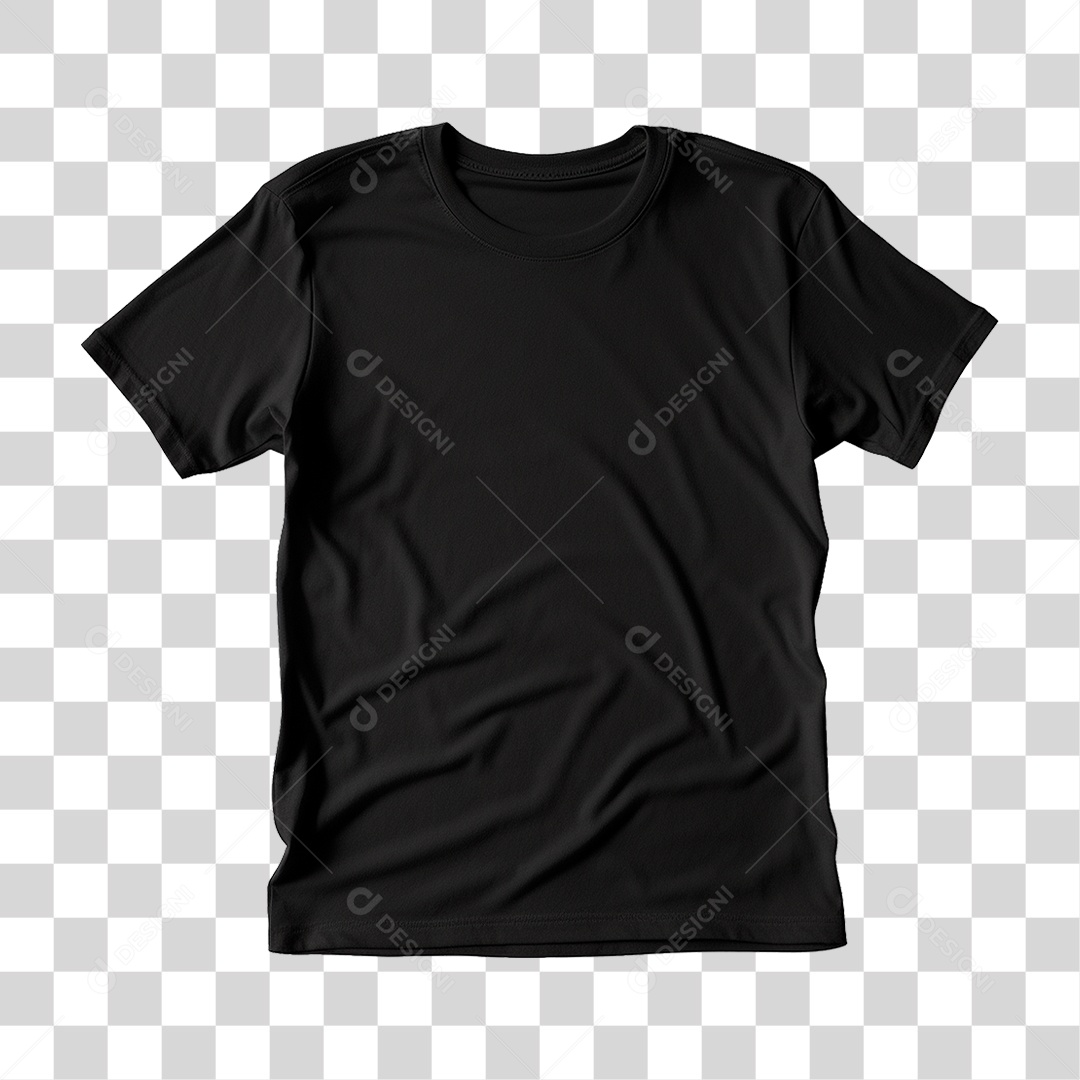 Camiseta Preta PNG Transparente