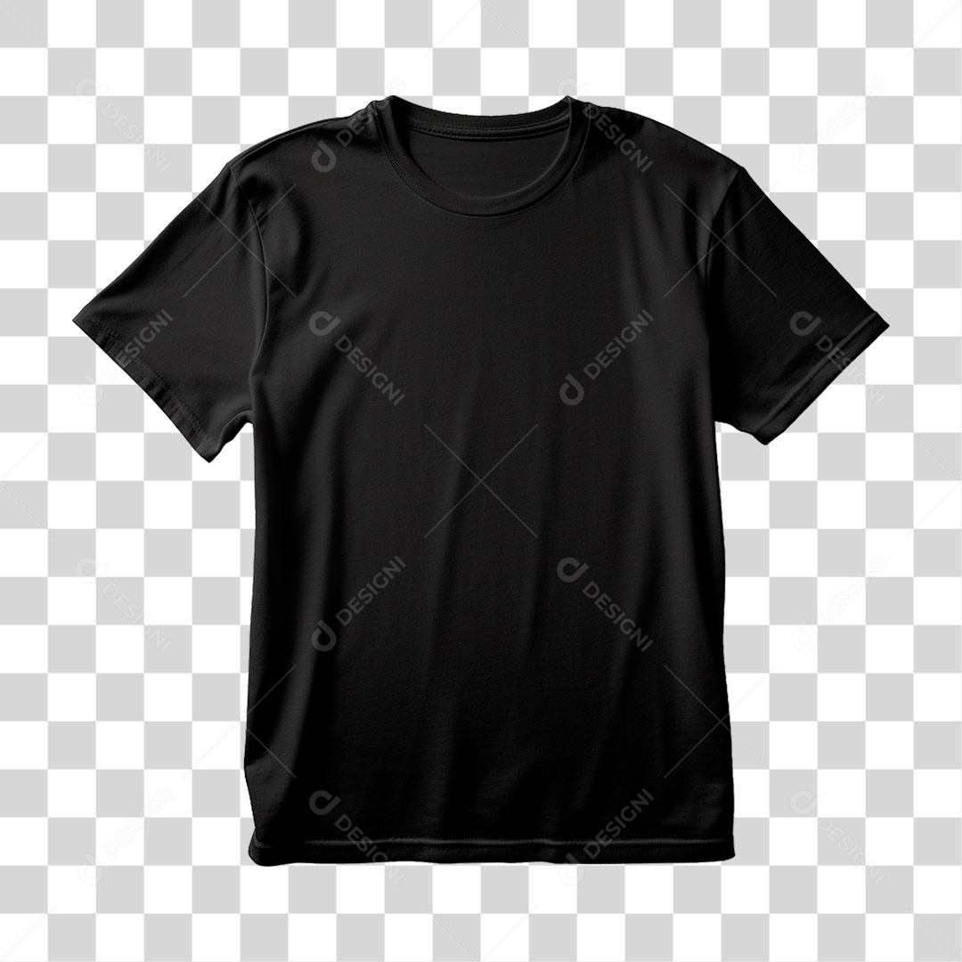 Camiseta Preta PNG Transparente