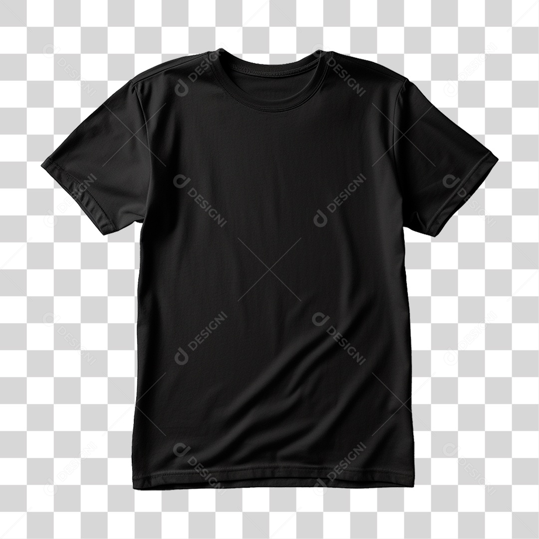Camiseta Preta PNG Transparente