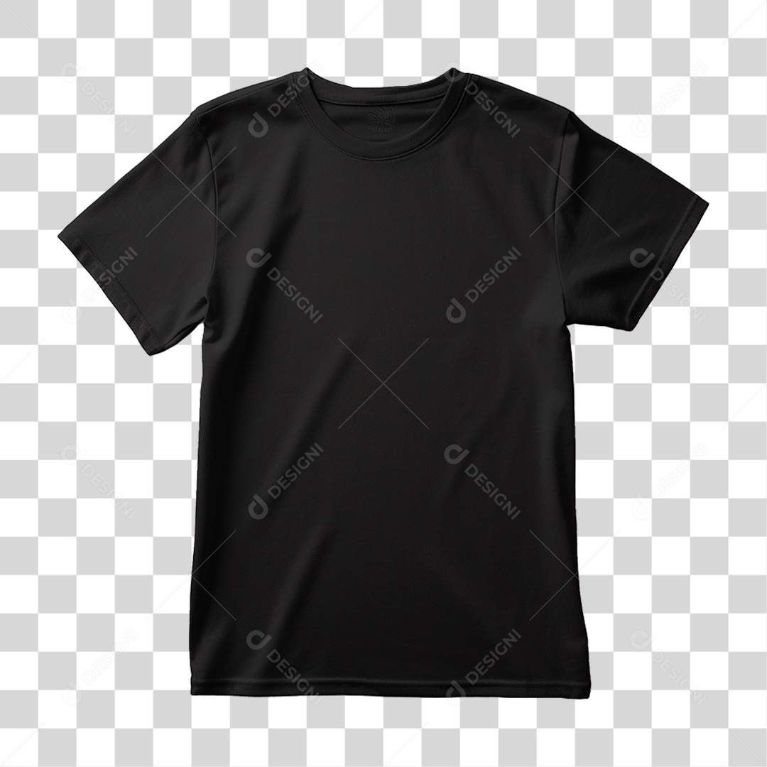 Camiseta Preta PNG Transparente