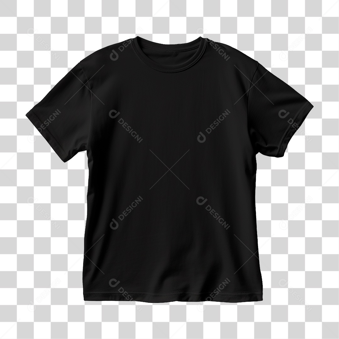 Camiseta Preta PNG Transparente