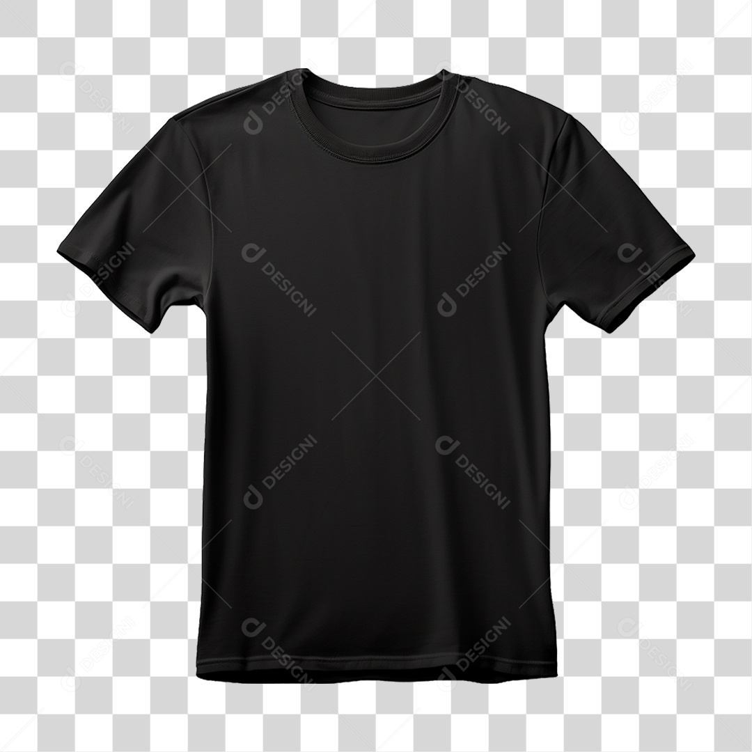 Camiseta Preta PNG Transparente