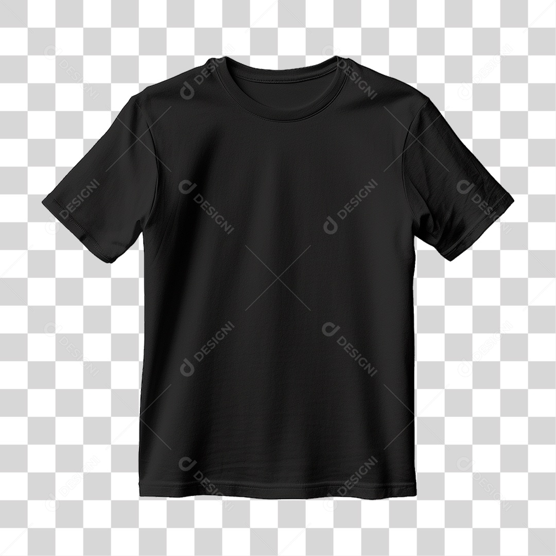 Camiseta Preta PNG Transparente