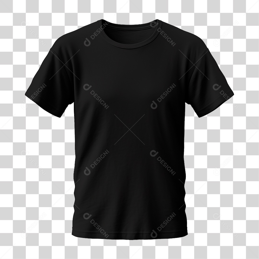 Camiseta Preta PNG Transparente