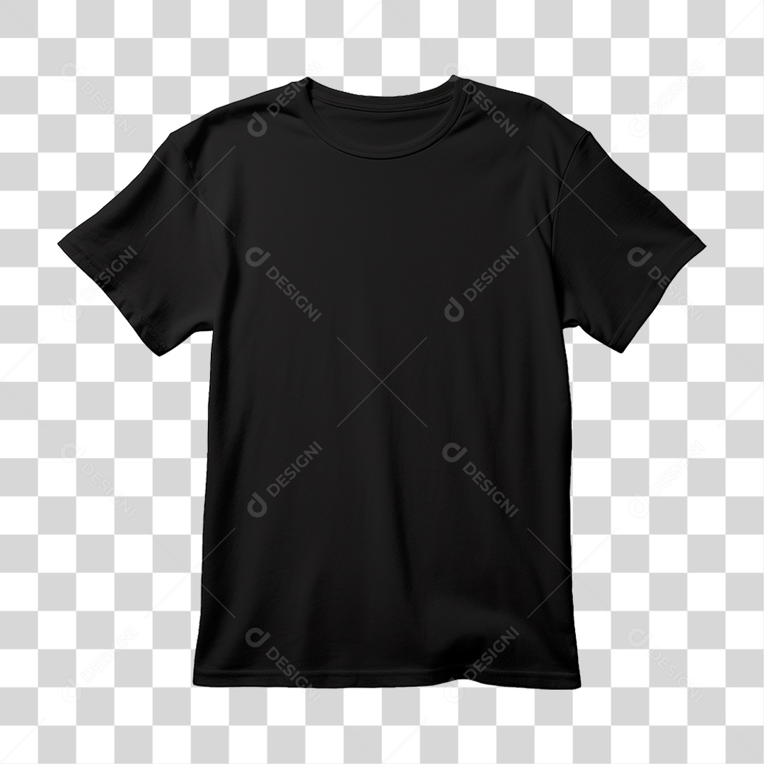 Camiseta Preta PNG Transparente