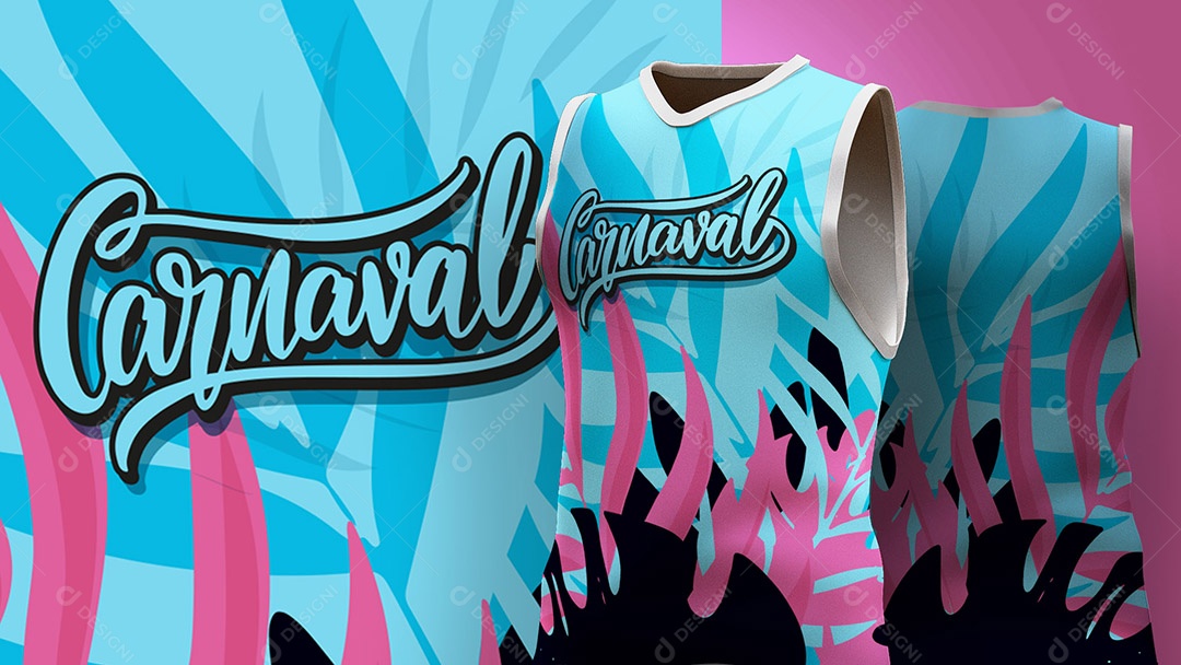 Abadá de Carnaval Estampa de Camisa Ai + EPS