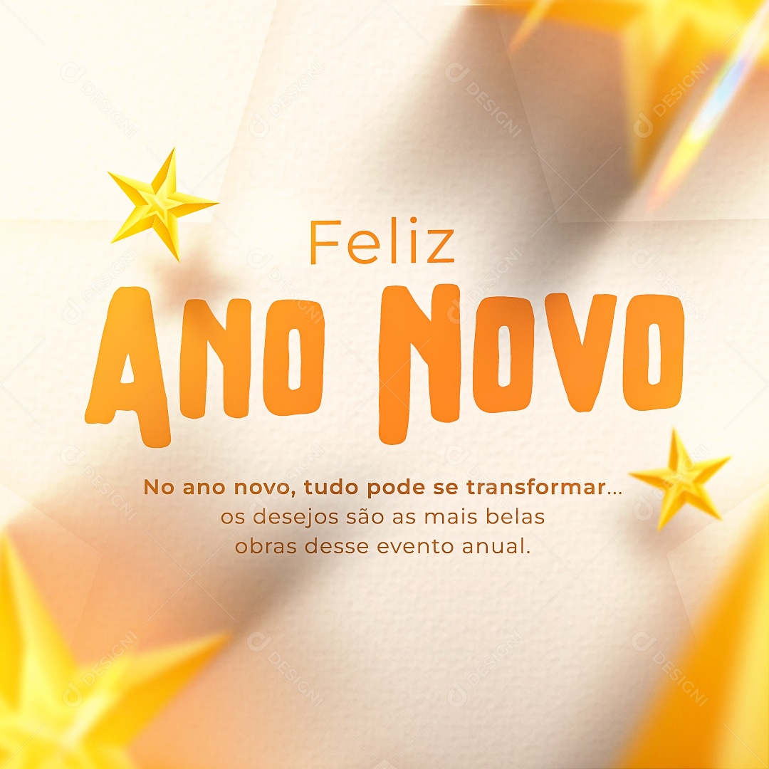 Feliz Ano Novo 01 De Janeiro Social Media PSD Editável