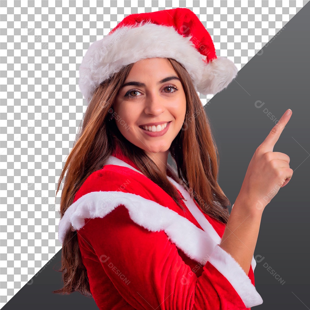 Belíssima Mulher Com Roupa Natalina PSD