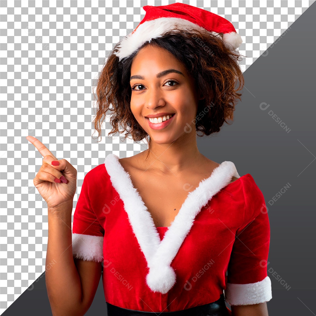 Mulher Vestida De Roupa Natalina PSD