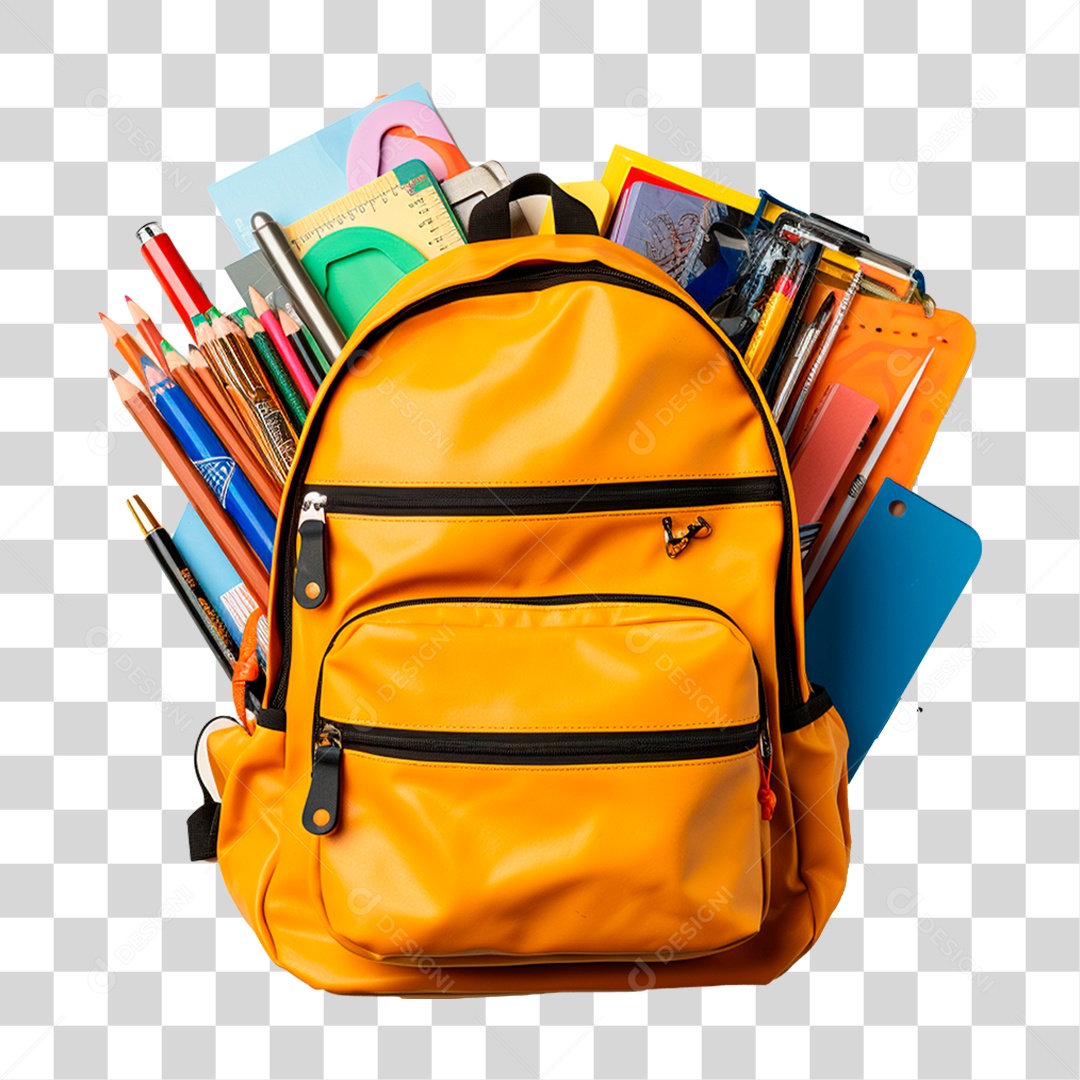 Objetos Materiais Volta as Aulas PNG Transparente