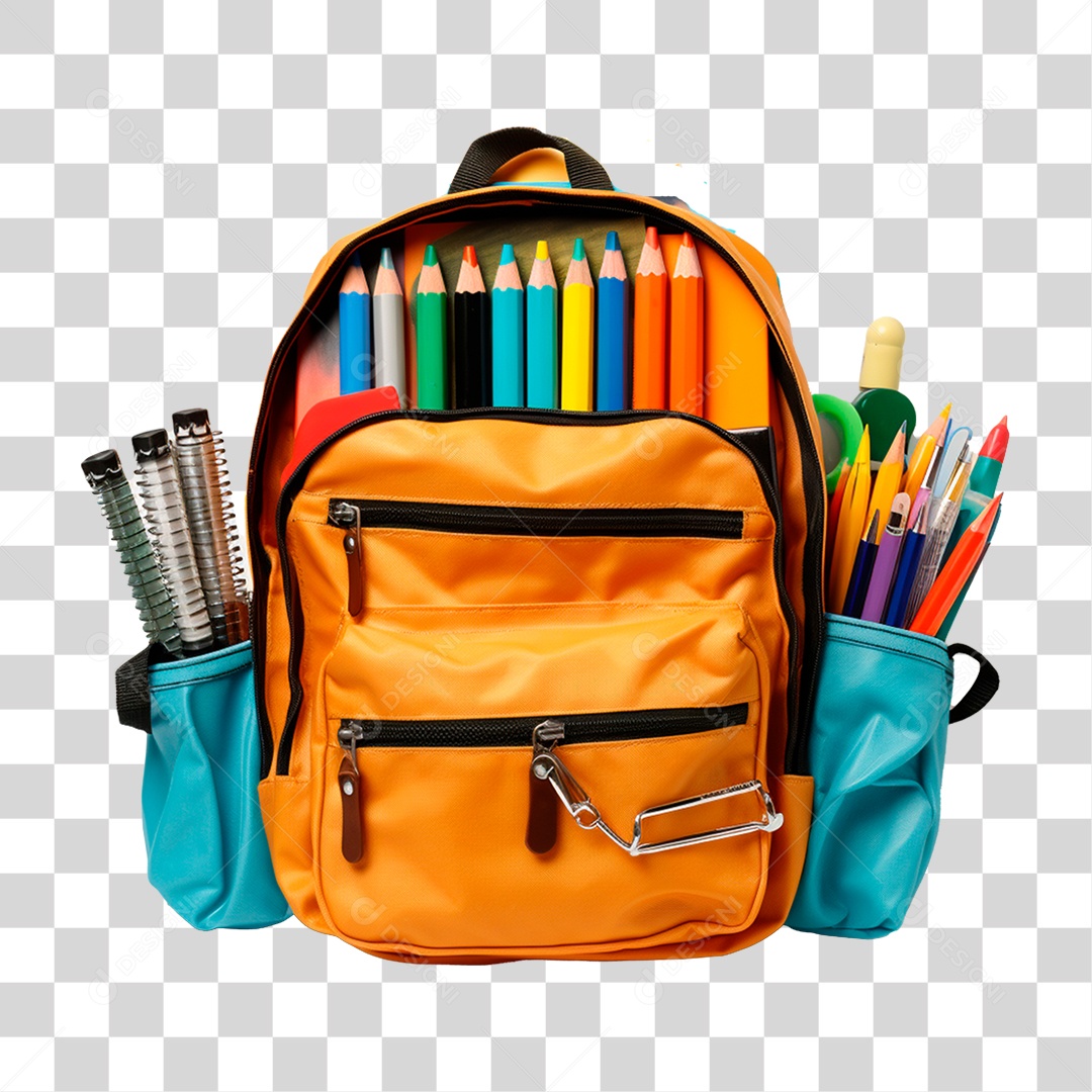 Objetos Materiais Volta as Aulas PNG Transparente