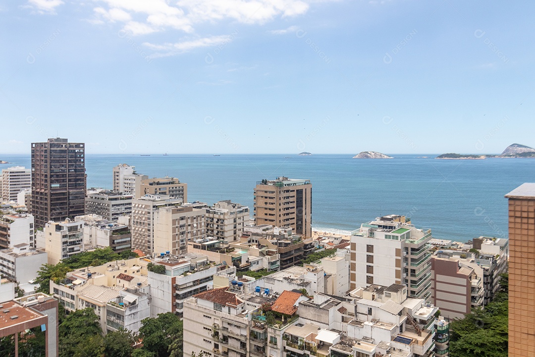 Vista do bairro de ipanema no Rio de Janeiro Brasil