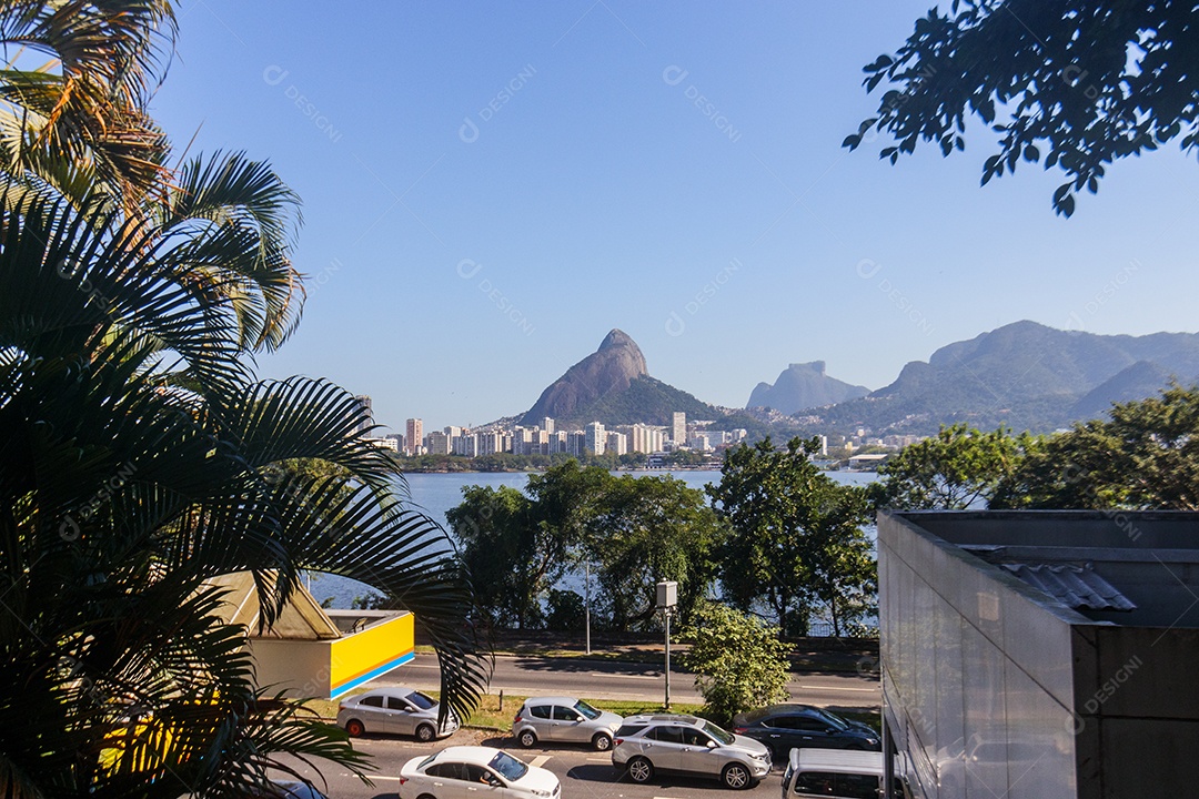 Vista da Lagoa Rodrigo de Freitas no Rio de Janeiro