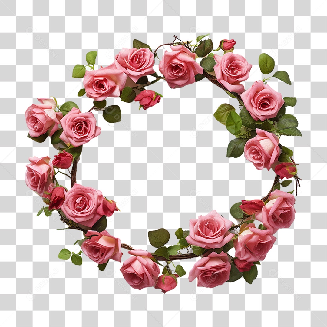 Guirlanda de Flores PNG Transparente