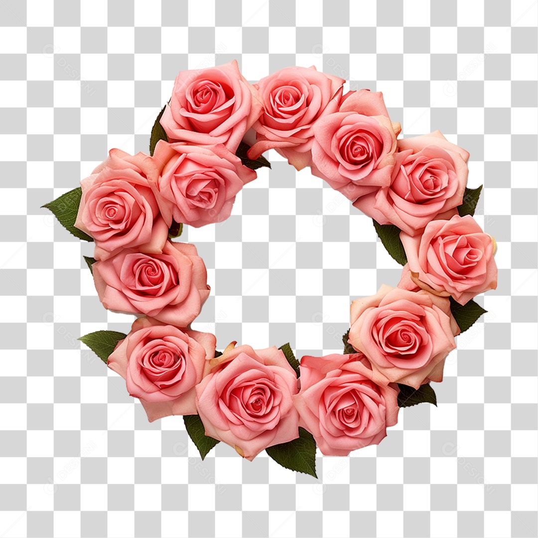 Guirlanda de Flores PNG Transparente