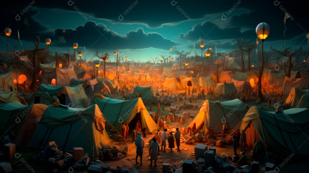 Dia Mundial do Refugiado, 20 de junho IA generativa.