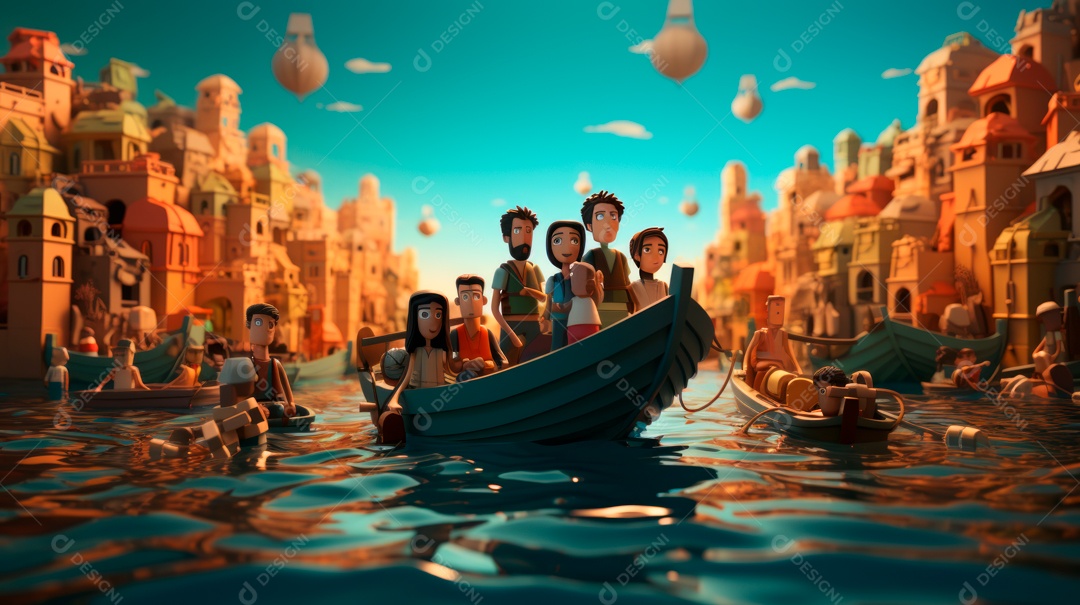 Dia Mundial do Refugiado, 20 de junho IA generativa.