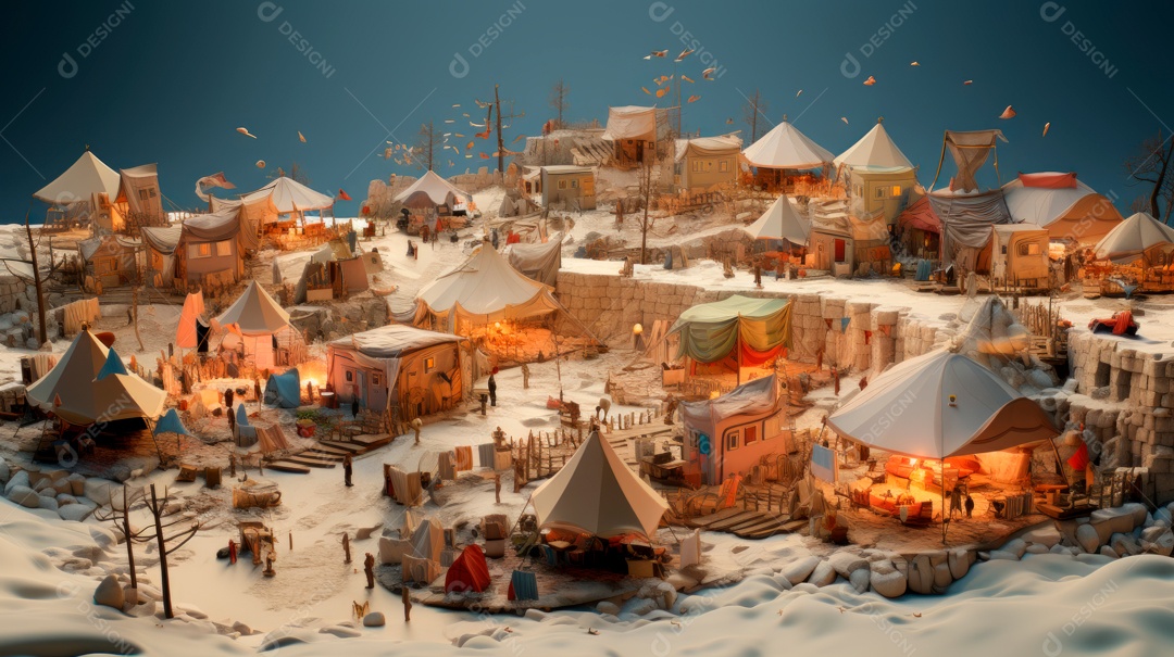 Dia Mundial do Refugiado, 20 de junho IA generativa.