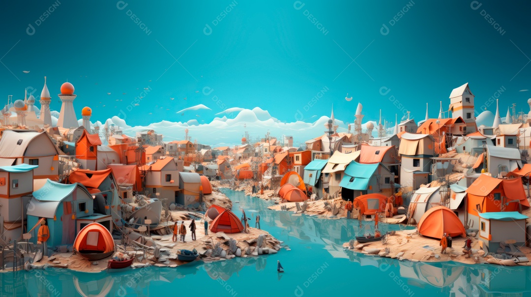 Dia Mundial do Refugiado, 20 de junho IA generativa.