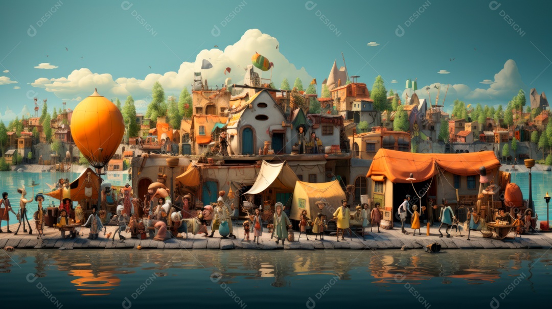 Dia Mundial do Refugiado, 20 de junho IA generativa.