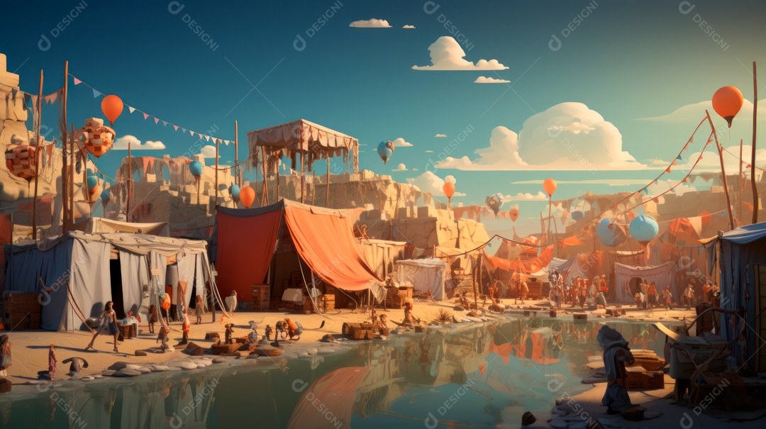 Dia Mundial do Refugiado, 20 de junho IA generativa.