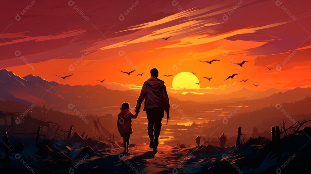 Dia Mundial do Refugiado, 20 de junho IA generativa.