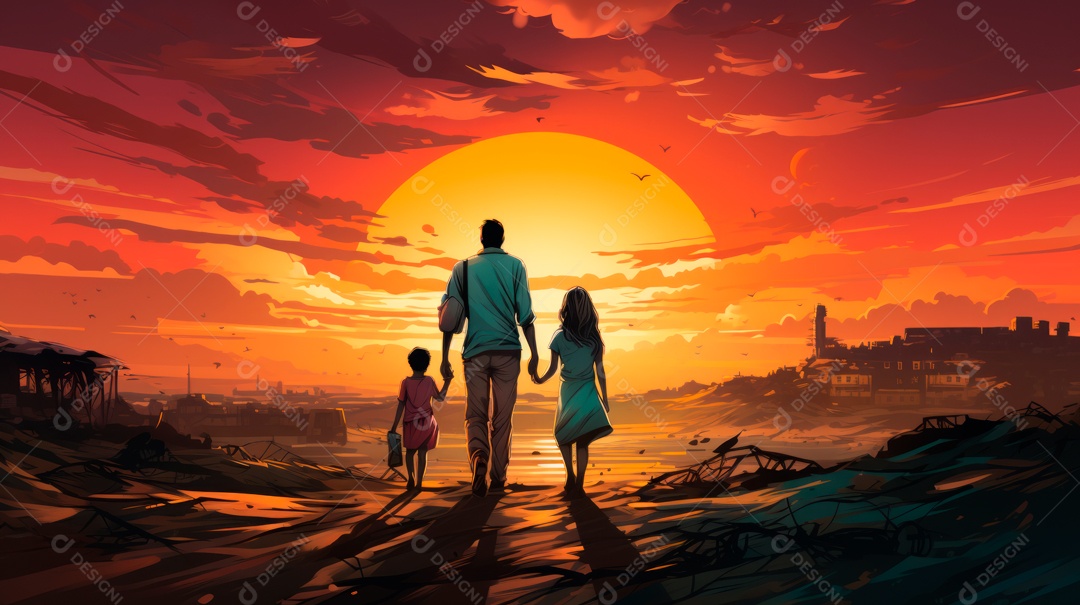 Dia Mundial do Refugiado, 20 de junho IA generativa.