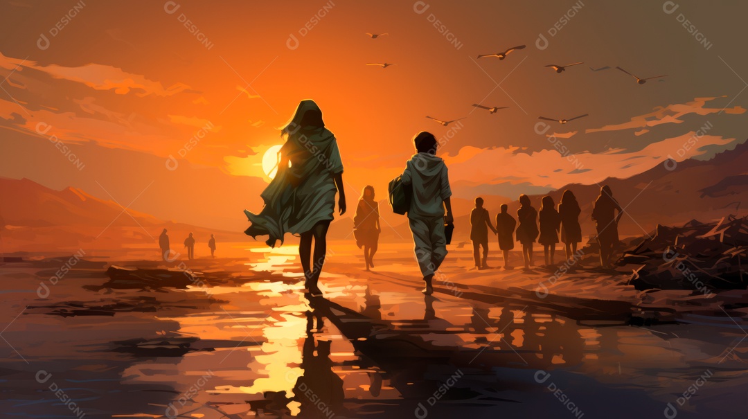 Dia Mundial do Refugiado, 20 de junho IA generativa.