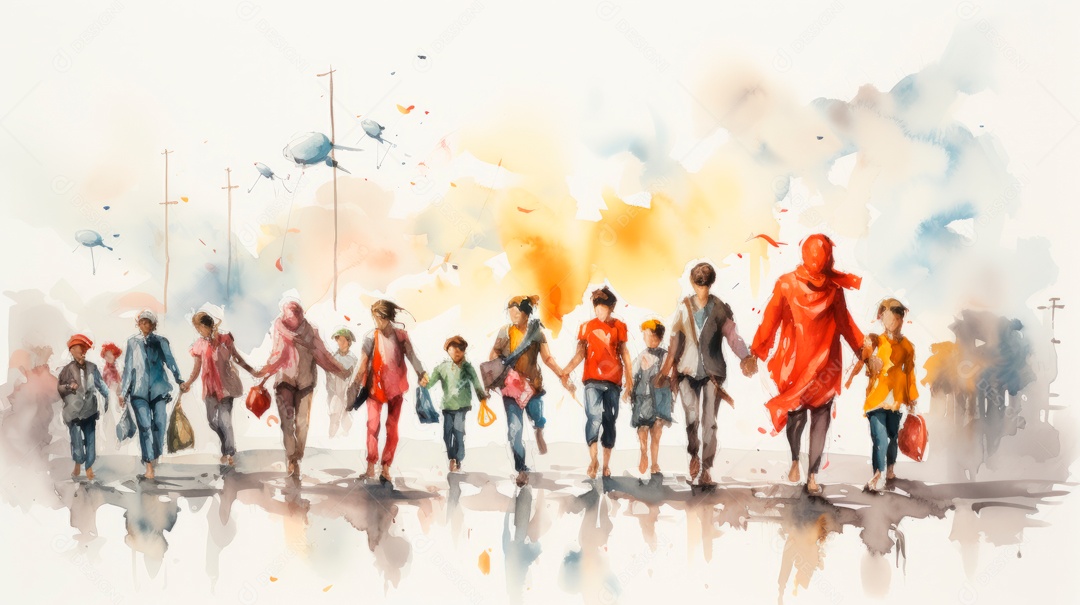 Dia Mundial do Refugiado, 20 de junho IA generativa.