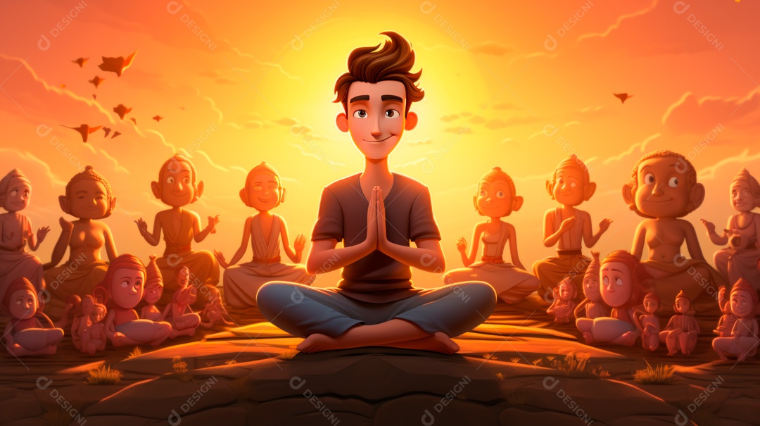 Dia Internacional do Ioga, 21 de junho IA generativa.