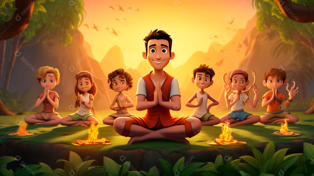 Dia Internacional do Ioga, 21 de junho IA generativa.