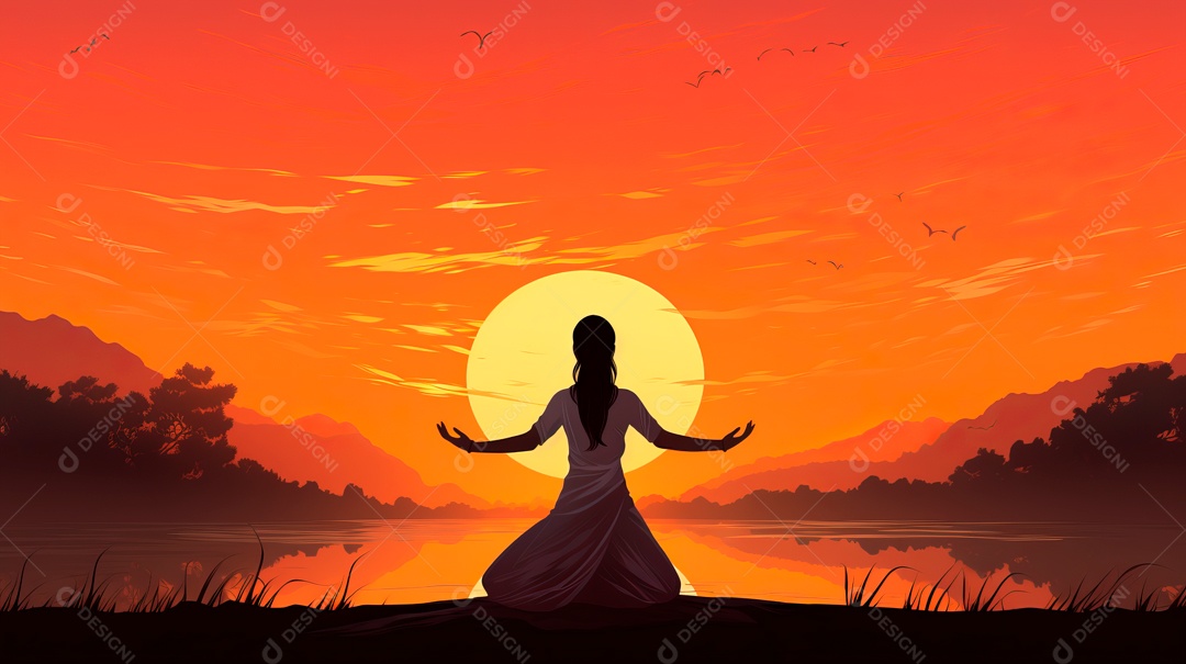 Dia Internacional do Ioga, 21 de junho IA generativa.