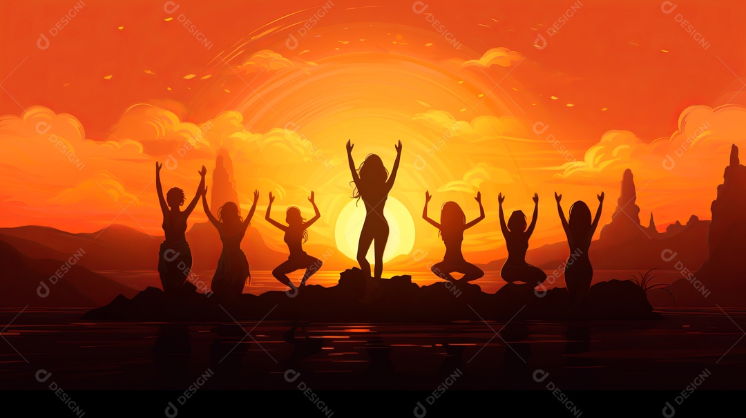 Dia Internacional do Ioga, 21 de junho IA generativa.