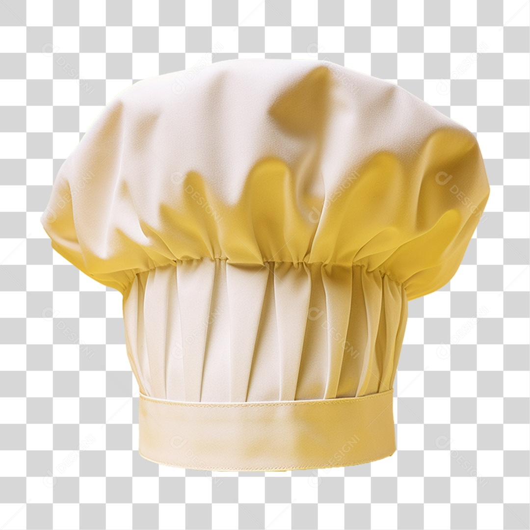 Elemento 3D Chapéu Chef de Cozinha PNG Transparente