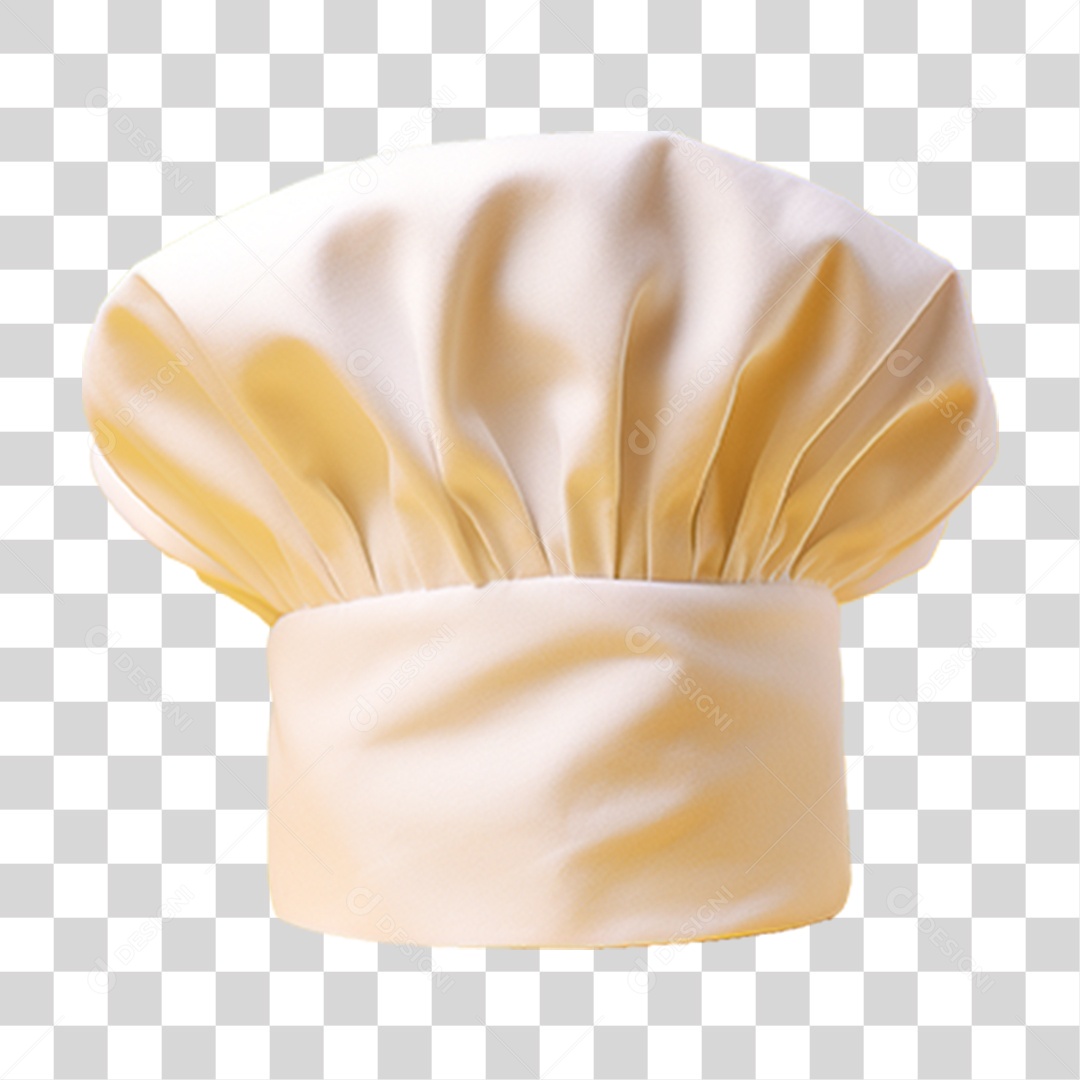 Elemento 3D Chapéu Chef de Cozinha PNG Transparente