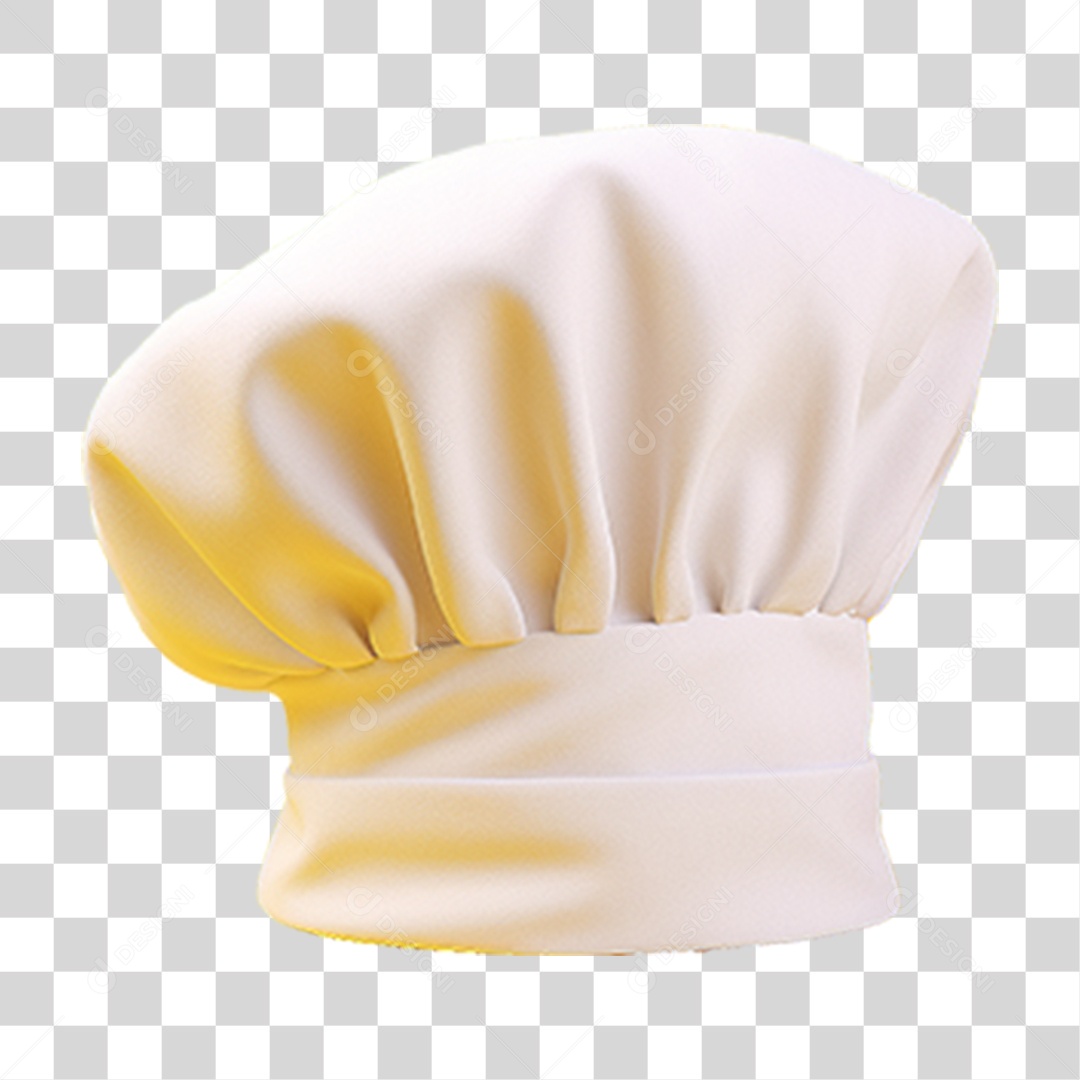 Elemento 3D Chapéu Chef de Cozinha PNG Transparente