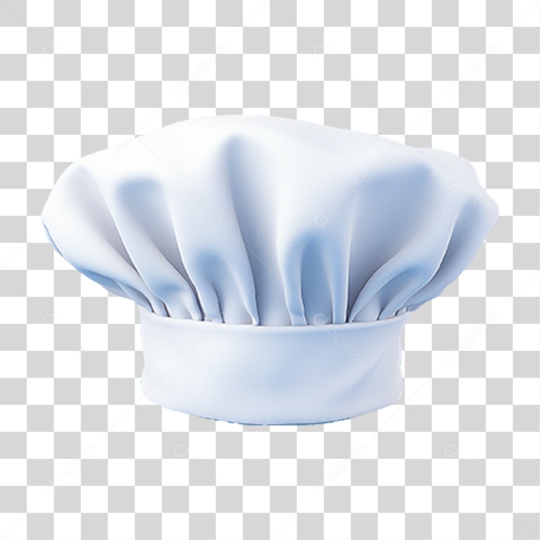 Elemento 3D Chapéu Chef de Cozinha PNG Transparente