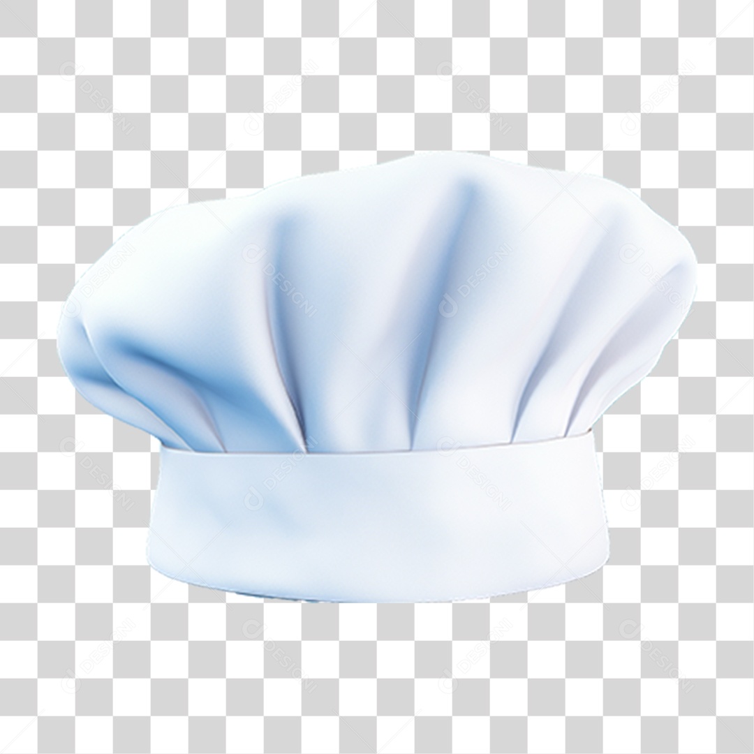 Elemento 3D Chapéu Chef de Cozinha PNG Transparente