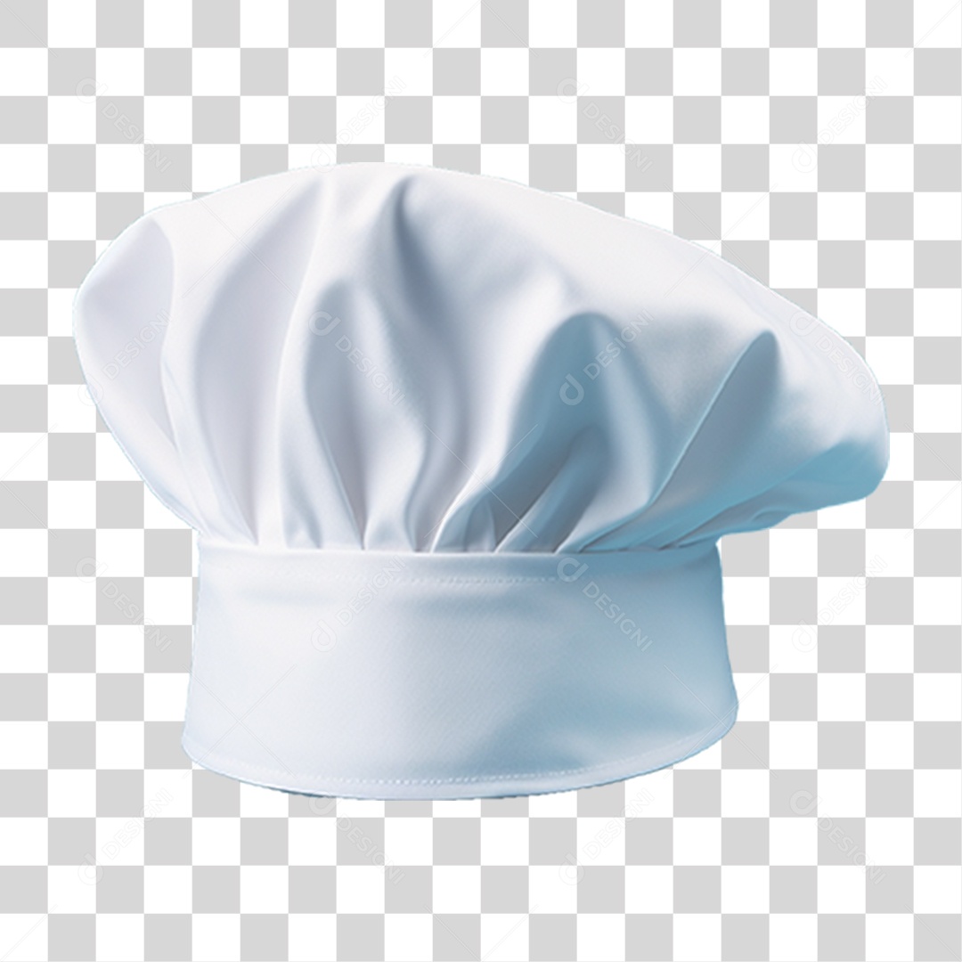 Elemento 3D Chapéu Chef de Cozinha PNG Transparente