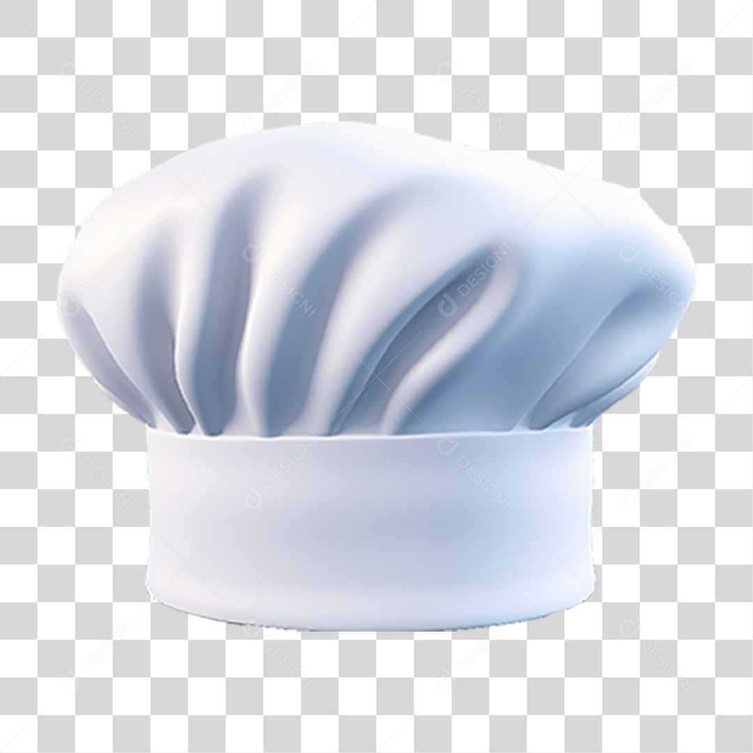 Elemento 3D Chapéu Chef de Cozinha PNG Transparente