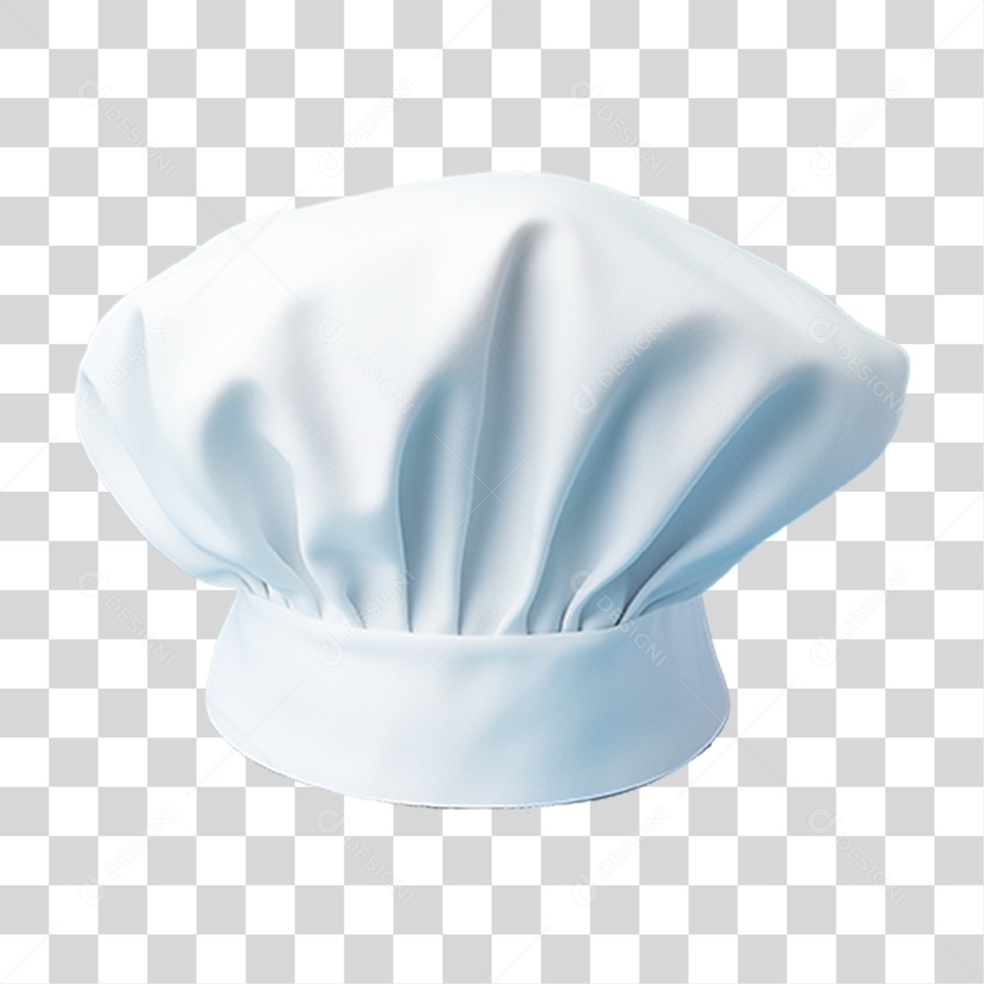 Elemento 3D Chapéu Chef de Cozinha PNG Transparente