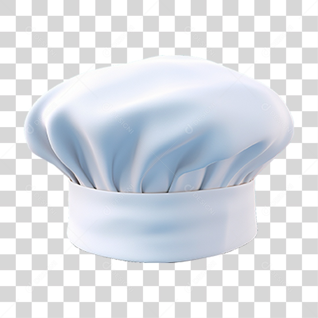 Elemento 3D Chapéu Chef de Cozinha PNG Transparente
