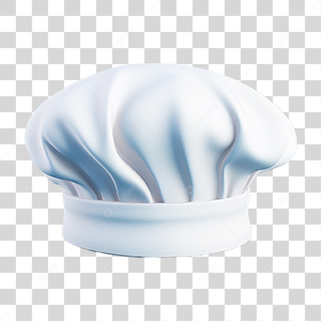 Elemento 3D Chapéu Chef de Cozinha PNG Transparente