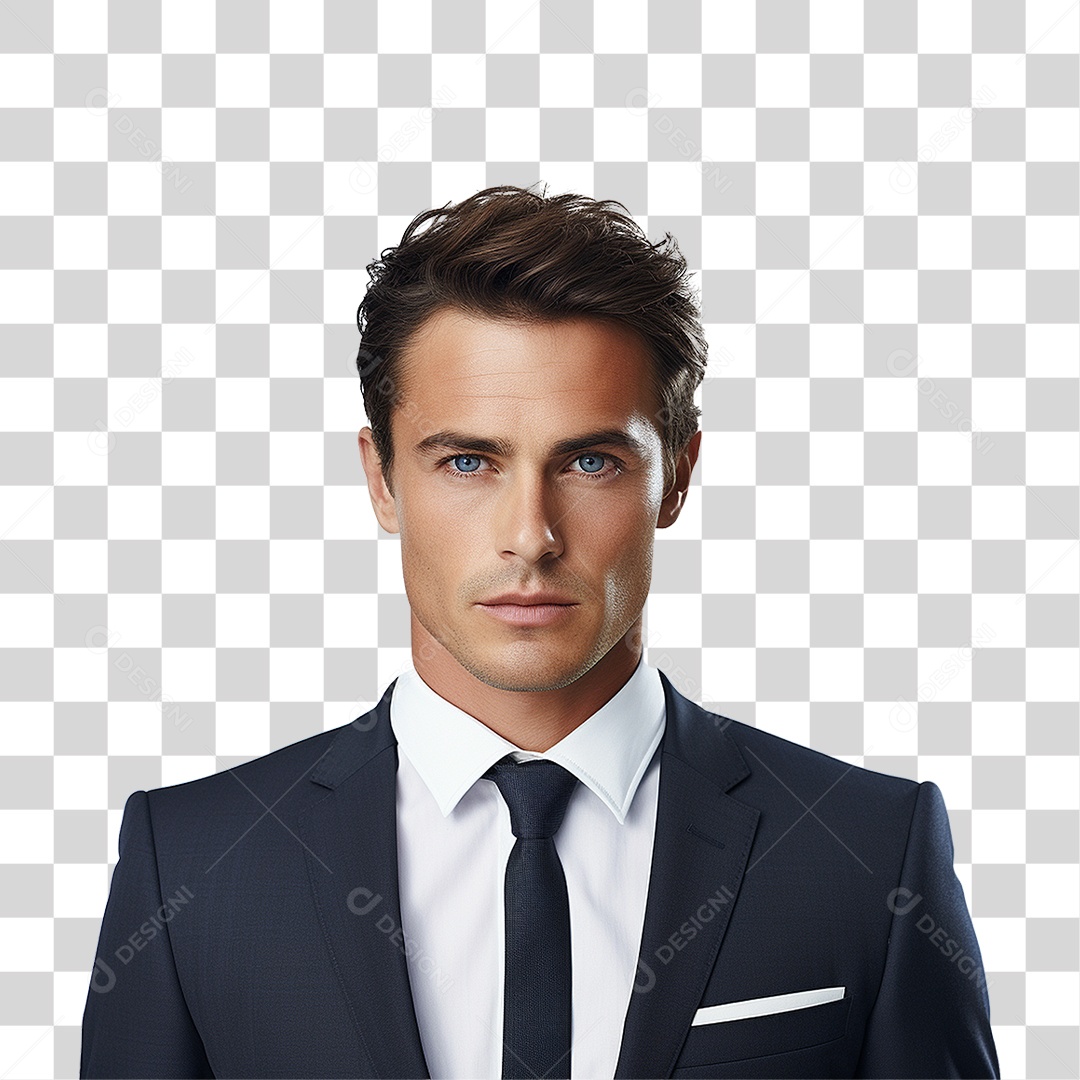 Homem Empresário de Terno PNG Transparente