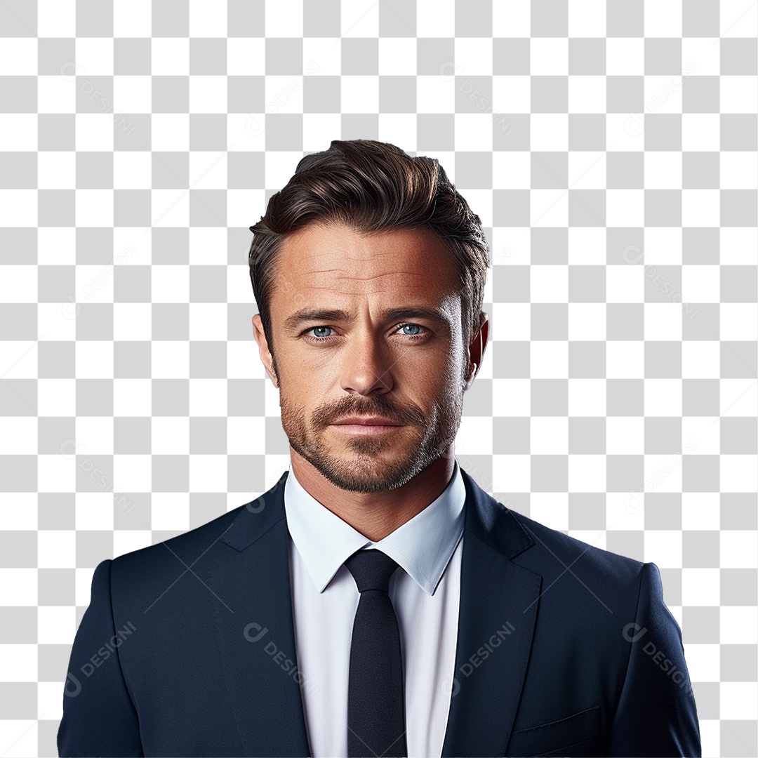 Homem Empresário de Terno PNG Transparente