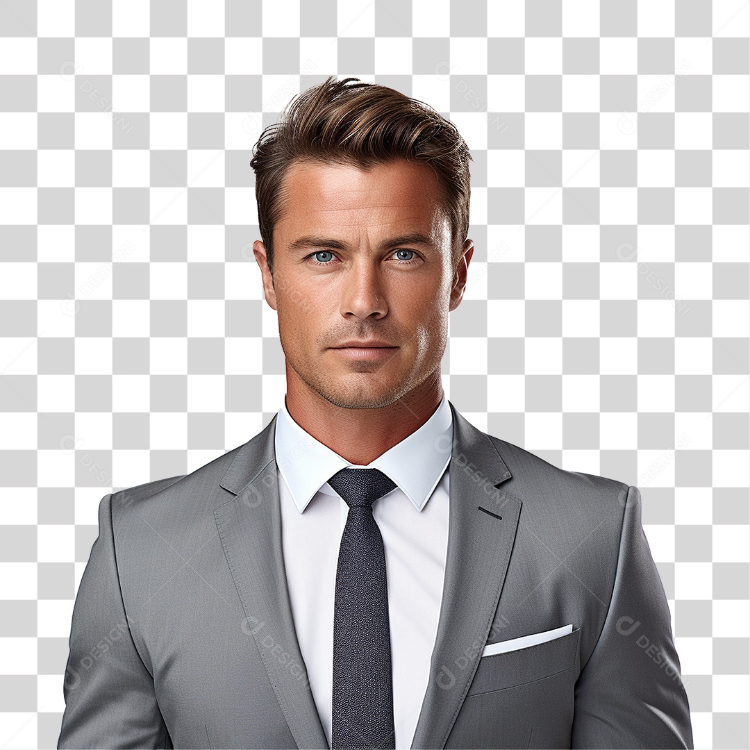 Homem Empresário de Terno PNG Transparente