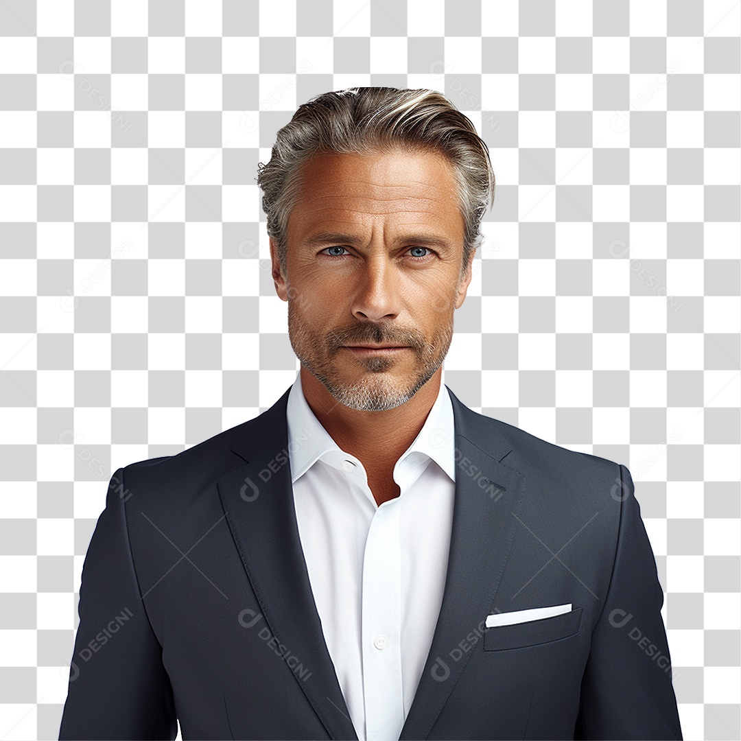 Homem Empresário de Terno PNG Transparente