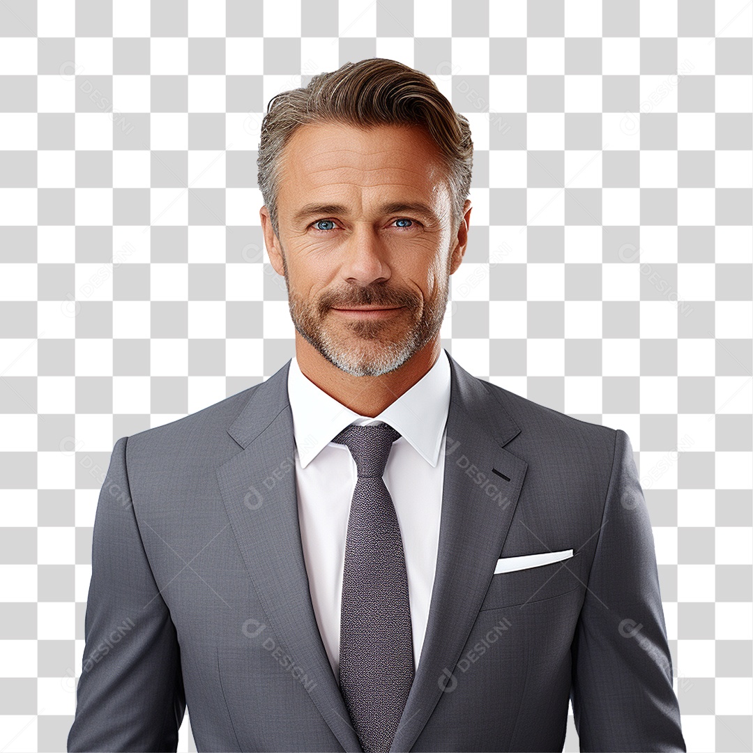 Homem Empresário de Terno PNG Transparente